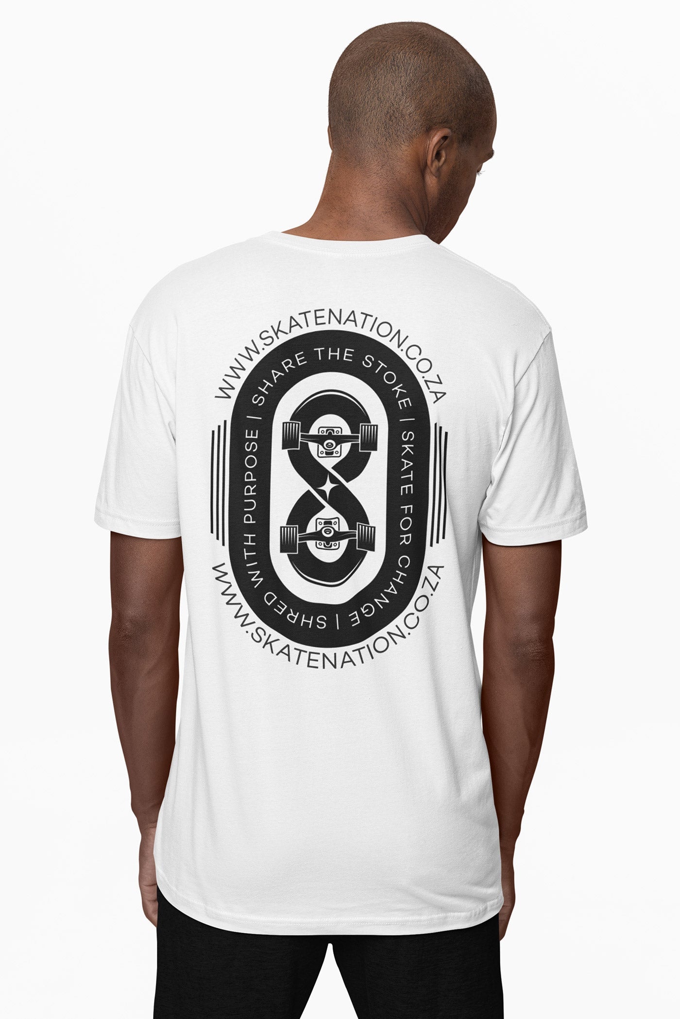 White SkateNation T-Shirt - SkateNation