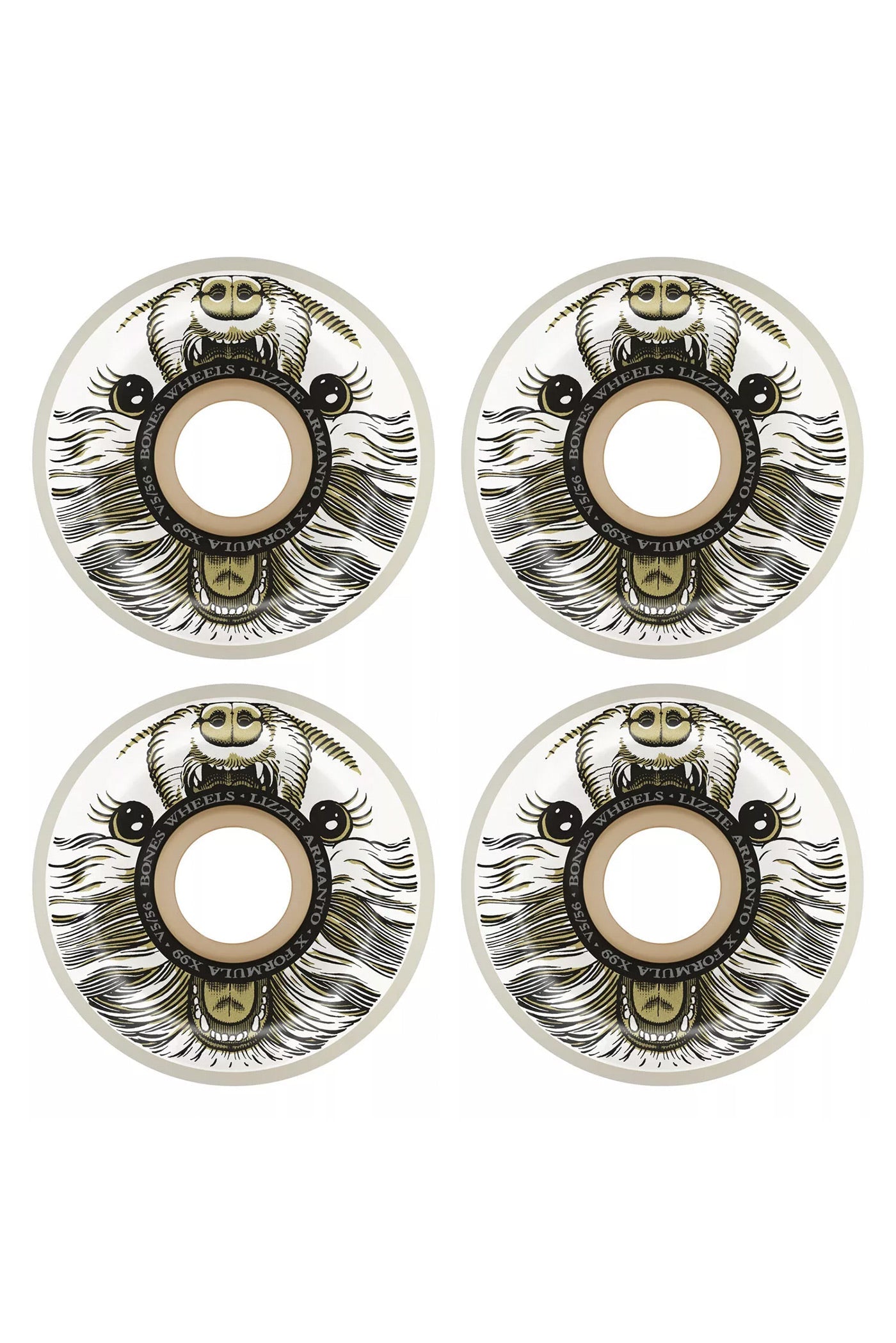 Bones Pro X Formula X99 Lizzie Armanto 56mm 99a V5 Sidecut Wheels - SkateNation