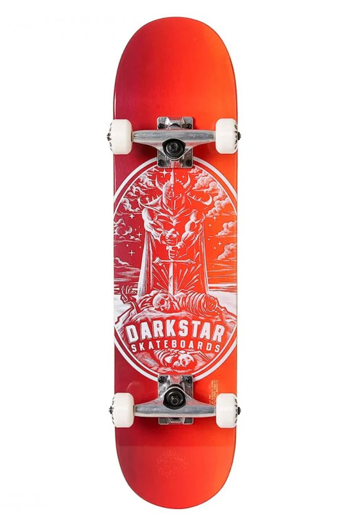 Darkstar Complete - Warrior 7.375" Mid (Red/White) - SkateNation