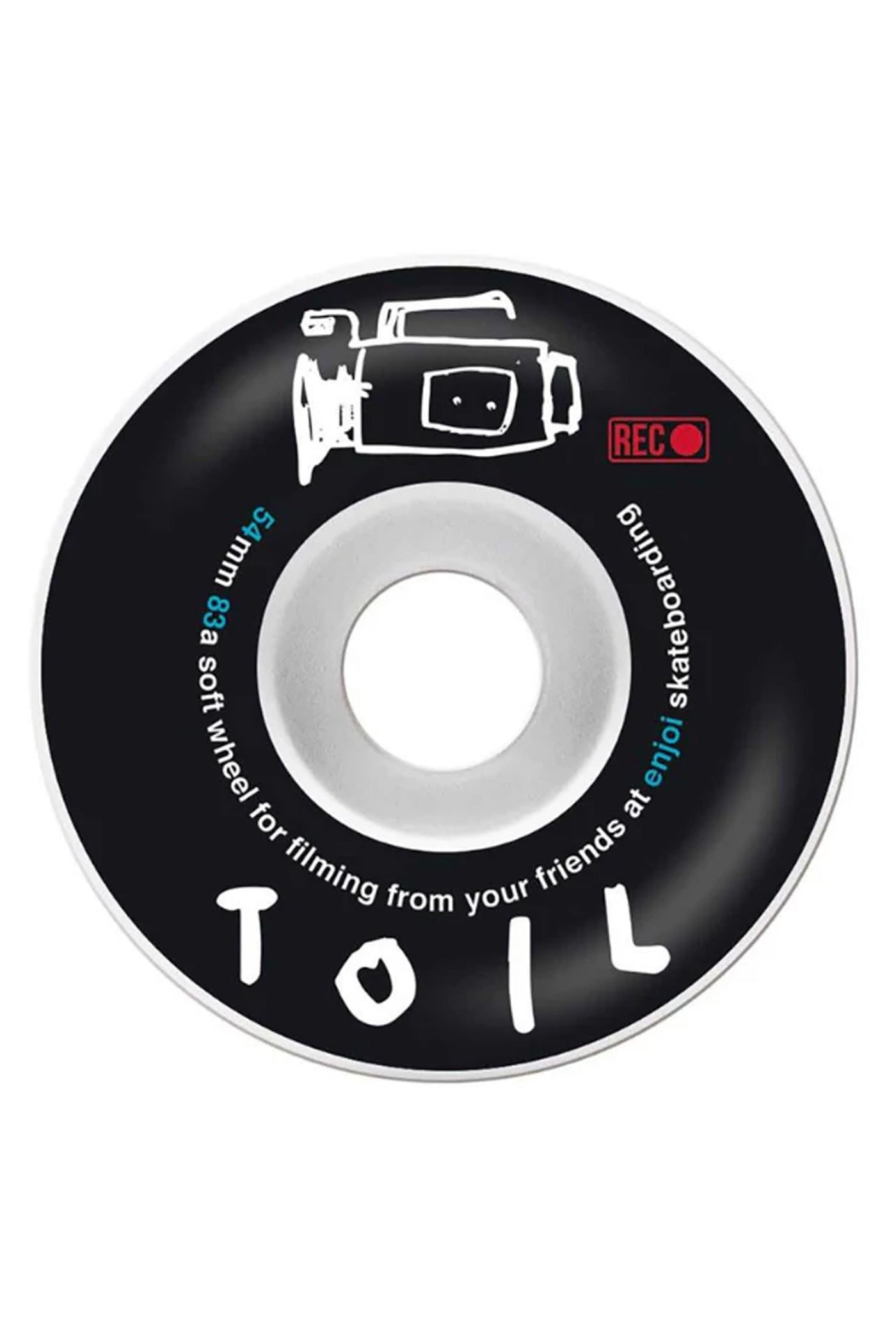 Enjoi - Toil Soft 54mm Wheels (Black) - SkateNation