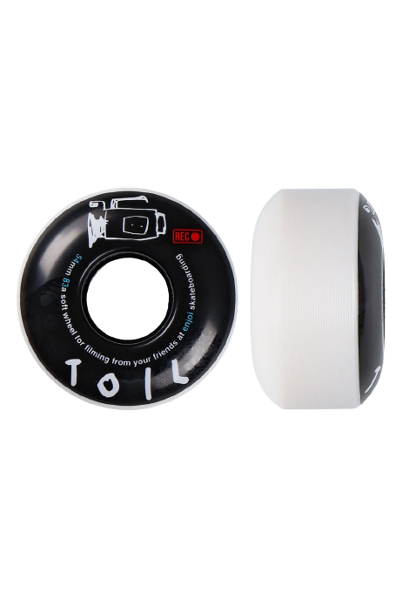 Enjoi - Toil Soft 54mm Wheels (Black) - SkateNation