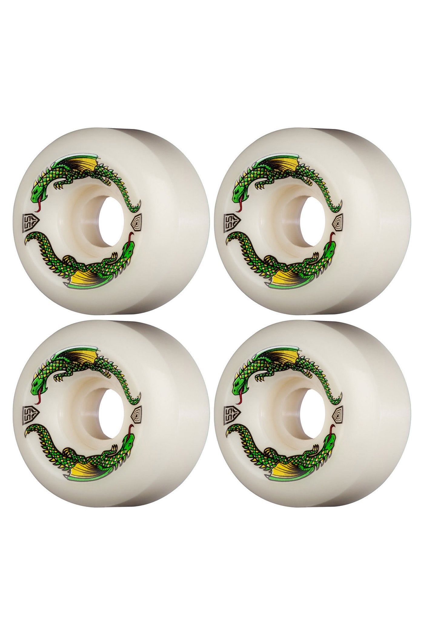 Powell Peralta Dragon Formula Skateboard Wheels 55mm x 35mm 93A - SkateNation