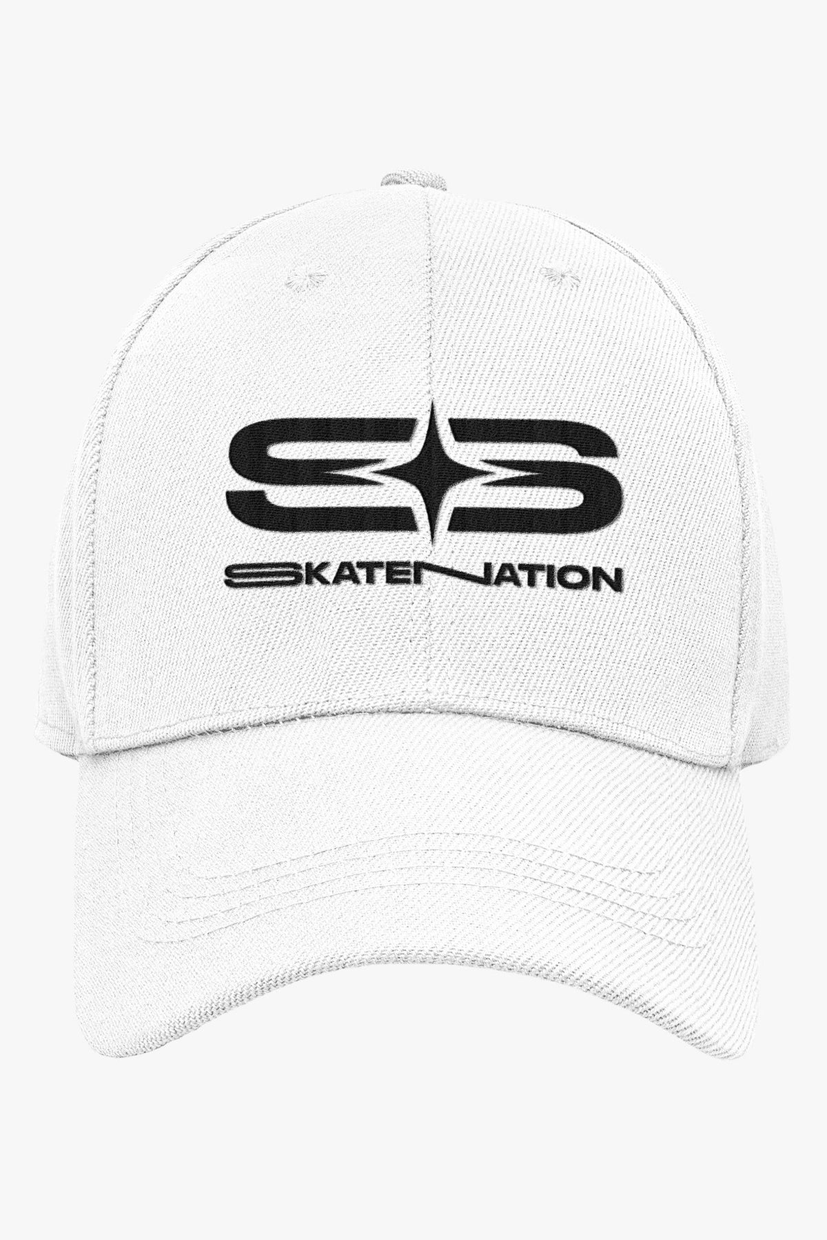 White SkateNation Branded Cap white-skatenation-branded-cap